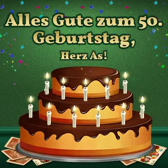 Der Skatverein "Herz As" feiert seinen 50. Geburtstag